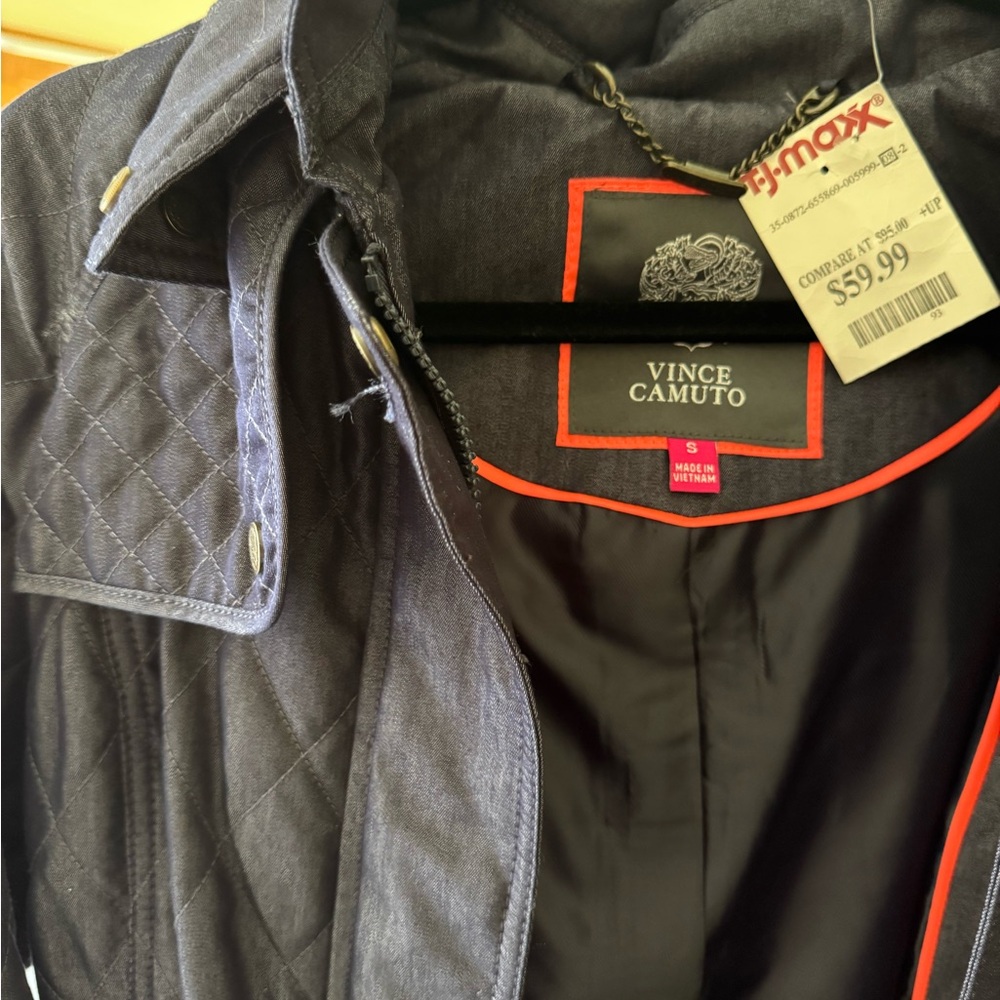 Vince Camuto Dark Gray Quilted Women's Jacket